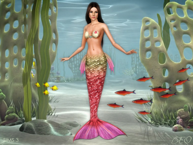 Mermaid tail v.2 for The Sims 3
